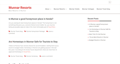 Desktop Screenshot of munnar-resorts.com