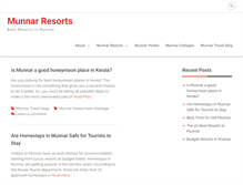 Tablet Screenshot of munnar-resorts.com